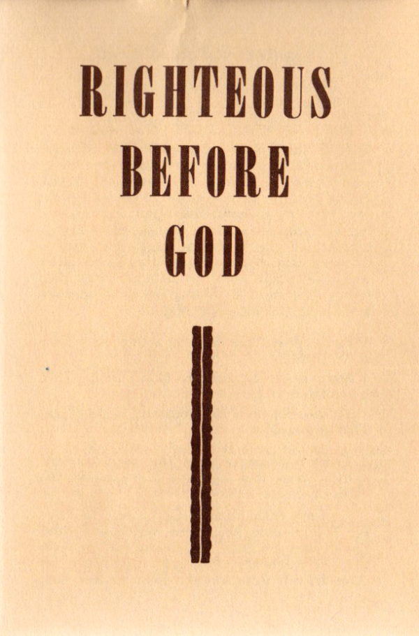 Righteous Before God